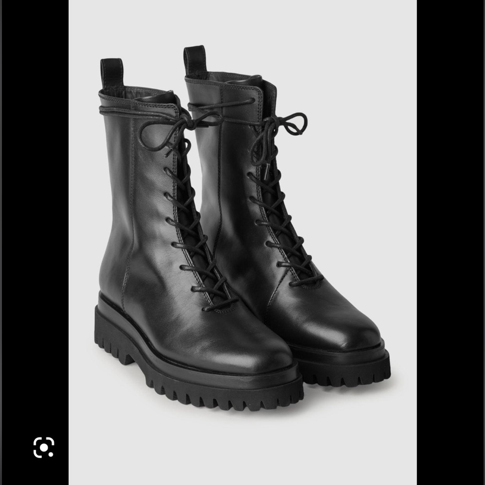 COS chunky combat boots (black)